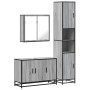 Set de muebles de baño 3 pzas madera contrachapada gris sonoma by , Bathroom furniture - Ref: Foro24-3301073, Price: 312,56 €...