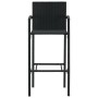 Gartenbar-Möbelset, 5-teilig, aus schwarzem PE-Rattan mit Armlehnen von vidaXL, Gartensets - Ref: Foro24-3064811, Preis: 392,...