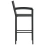 Muebles de bar jardín 5 pzas ratán PE reposabrazos negro by vidaXL, Garden sets - Ref: Foro24-3064811, Price: 392,38 €, Disco...