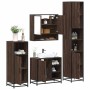 Set de muebles baño 4 pzas madera contrachapada roble marrón von , Badezimmermöbel - Ref: Foro24-3301239, Preis: 350,37 €, Ra...