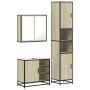 Set de muebles de baño 3 pzas madera contrachapada roble Sonoma von , Badezimmermöbel - Ref: Foro24-3301086, Preis: 294,31 €,...