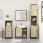 Set de muebles de baño 3 pzas madera contrachapada roble Sonoma von , Badezimmermöbel - Ref: Foro24-3301086, Preis: 294,31 €,...