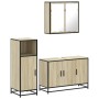 Set de muebles de baño 3 pzas madera contrachapada roble Sonoma von , Badezimmermöbel - Ref: Foro24-3300951, Preis: 219,42 €,...