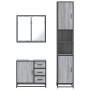 Set de muebles de baño 3 pzas madera contrachapada gris sonoma von , Badezimmermöbel - Ref: Foro24-3301078, Preis: 324,17 €, ...