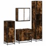 Set de muebles baño 4 pzas madera contrachapada roble ahumado von , Badezimmermöbel - Ref: Foro24-3301197, Preis: 428,59 €, R...