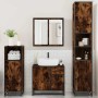 Set de muebles baño 4 pzas madera contrachapada roble ahumado von , Badezimmermöbel - Ref: Foro24-3301197, Preis: 428,59 €, R...