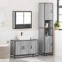 Set de muebles de baño 3 pzas madera contrachapada gris sonoma de , Muebles de baño - Ref: Foro24-3301103, Precio: 308,70 €