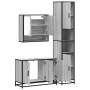 Set de muebles de baño 3 pzas madera contrachapada gris sonoma de , Muebles de baño - Ref: Foro24-3301103, Precio: 308,70 €