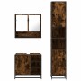 Set de muebles baño 3 pzas madera contrachapada roble ahumado von , Badezimmermöbel - Ref: Foro24-3301117, Preis: 290,22 €, R...
