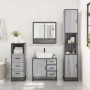 Set de muebles de baño 3 pzas madera contrachapada gris sonoma by , Bathroom furniture - Ref: Foro24-3301108, Price: 320,23 €...