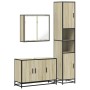Set de muebles de baño 3 pzas madera contrachapada roble Sonoma von , Badezimmermöbel - Ref: Foro24-3301071, Preis: 302,92 €,...