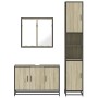 Set de muebles de baño 3 pzas madera contrachapada roble Sonoma von , Badezimmermöbel - Ref: Foro24-3301071, Preis: 302,92 €,...