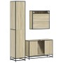 Set de muebles de baño 3 pzas madera contrachapada roble Sonoma von , Badezimmermöbel - Ref: Foro24-3301071, Preis: 302,92 €,...