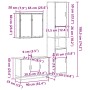 Set de muebles de baño 3 pzas madera contrachapada roble Sonoma von , Badezimmermöbel - Ref: Foro24-3301071, Preis: 302,92 €,...