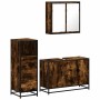 Set de muebles baño 3 pzas madera contrachapada roble ahumado von , Badezimmermöbel - Ref: Foro24-3301012, Preis: 245,48 €, R...