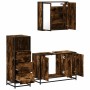 Set de muebles baño 3 pzas madera contrachapada roble ahumado von , Badezimmermöbel - Ref: Foro24-3301012, Preis: 245,48 €, R...