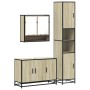Set de muebles de baño 3 pzas madera contrachapada roble Sonoma von , Badezimmermöbel - Ref: Foro24-3301101, Preis: 299,10 €,...
