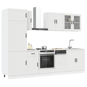 Mueble de cocina Kalmar blanco 8 piezas madera contrachapada von , Küchenschränke - Ref: Foro24-3314811, Preis: 691,19 €, Rab...