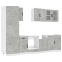 Mueble cocina Kalmar gris hormigón 8 pzas madera contrachapada by , Kitchen cabinets - Ref: Foro24-3314795, Price: 631,12 €, ...