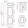 Mueble cocina Kalmar gris hormigón 8 pzas madera contrachapada by , Kitchen cabinets - Ref: Foro24-3314795, Price: 631,12 €, ...