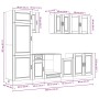 Mueble cocina Kalmar blanco de alto brillo 8 pzas von , Küchenschränke - Ref: Foro24-3314813, Preis: 706,65 €, Rabatt: %