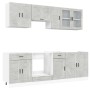 Mueble cocina Kalmar gris hormigón 8 pzas madera contrachapada by , Kitchen cabinets - Ref: Foro24-3314845, Price: 532,68 €, ...