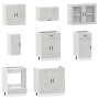 Mueble cocina Kalmar gris hormigón 8 pzas madera contrachapada by , Kitchen cabinets - Ref: Foro24-3314845, Price: 532,68 €, ...