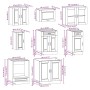 Mueble cocina Kalmar gris hormigón 8 pzas madera contrachapada by , Kitchen cabinets - Ref: Foro24-3314845, Price: 532,68 €, ...