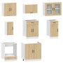 Mueble cocina Kalmar roble sonoma 8 pzas madera contrachapada von , Küchenschränke - Ref: Foro24-3314824, Preis: 525,18 €, Ra...