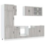 Mueble cocina Kalmar sonoma gris 8 pzas madera contrachapada von , Küchenschränke - Ref: Foro24-3314807, Preis: 622,34 €, Rab...