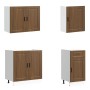 Mueble cocina Kalmar roble marrón 7 pzas madera contrachapada by , Kitchen cabinets - Ref: Foro24-3314788, Price: 577,22 €, D...