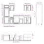 Mueble cocina Kalmar roble marrón 7 pzas madera contrachapada by , Kitchen cabinets - Ref: Foro24-3314788, Price: 577,22 €, D...