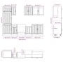 Mueble cocina Kalmar gris hormigón 8 pzas madera contrachapada by , Kitchen cabinets - Ref: Foro24-3314805, Price: 618,89 €, ...