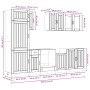 Mueble cocina Kalmar gris hormigón 8 pzas madera contrachapada by , Kitchen cabinets - Ref: Foro24-3314805, Price: 618,89 €, ...