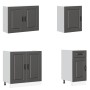 Mueble de cocina Kalmar negra 7 piezas madera contrachapada de , Armarios de cocina - Ref: Foro24-3314762, Precio: 608,82 €, ...