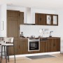 Mueble cocina Kalmar roble marrón 8 pzas madera contrachapada by , Kitchen cabinets - Ref: Foro24-3314818, Price: 621,64 €, D...