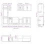 Mueble cocina Kalmar roble marrón 8 pzas madera contrachapada by , Kitchen cabinets - Ref: Foro24-3314818, Price: 621,64 €, D...