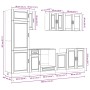 Mueble cocina Kalmar roble marrón 8 pzas madera contrachapada by , Kitchen cabinets - Ref: Foro24-3314818, Price: 621,64 €, D...
