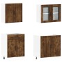 Mueble cocina Kalmar roble ahumado 4 pzas madera contrachapada de , Armarios de cocina - Ref: Foro24-3314866, Precio: 317,01 ...