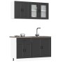 Mueble de cocina Kalmar negra 4 piezas madera contrachapada von , Küchenschränke - Ref: Foro24-3314872, Preis: 323,32 €, Raba...