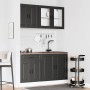 Mueble de cocina Kalmar negra 4 piezas madera contrachapada von , Küchenschränke - Ref: Foro24-3314872, Preis: 323,32 €, Raba...