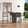 5-teiliges graues Gartenbar-Set von vidaXL, Gartensets - Ref: Foro24-3064871, Preis: 449,97 €, Rabatt: %