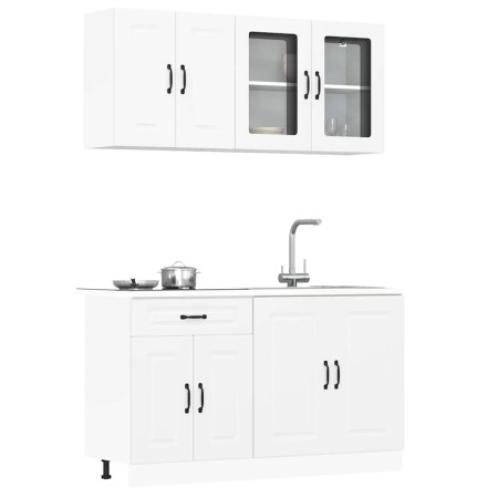 Mueble de cocina Kalmar blanco 4 piezas madera contrachapada von , Küchenschränke - Ref: Foro24-3314851, Preis: 295,12 €, Rab...