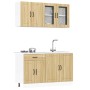 Mueble cocina Kalmar roble sonoma 4 pzas madera contrachapada von , Küchenschränke - Ref: Foro24-3314864, Preis: 294,89 €, Ra...
