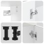 Mueble cocina Kalmar blanco de alto brillo 4 pzas von , Küchenschränke - Ref: Foro24-3314853, Preis: 331,79 €, Rabatt: %