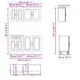 Mueble cocina Kalmar blanco de alto brillo 4 pzas von , Küchenschränke - Ref: Foro24-3314853, Preis: 331,79 €, Rabatt: %
