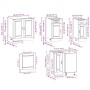 Mueble cocina Porto roble marrón 11 pzas madera contrachapada de , Armarios de cocina - Ref: Foro24-3314968, Precio: 667,02 €...
