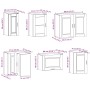 Mueble cocina Porto roble marrón 11 pzas madera contrachapada de , Armarios de cocina - Ref: Foro24-3314968, Precio: 667,02 €...