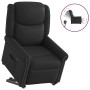 Sillón reclinable eléctrico pie cuero sintético negro brillante by , Armchairs - Ref: Foro24-3303422, Price: 324,34 €, Discou...