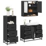 Juego de muebles de baño 3 pzas madera contrachapada negro de , Muebles de baño - Ref: Foro24-3301050, Precio: 284,37 €, Desc...